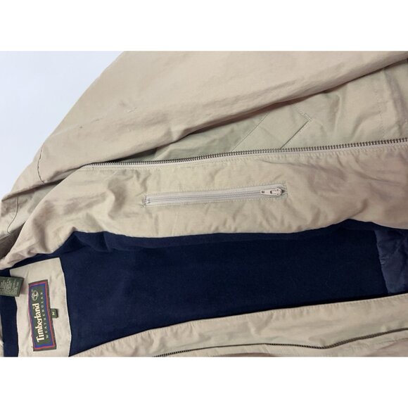 VTG 1996 Timberland Weathergear Wool Lined CHORE JACKET Waterproof Workwear Retr - Picture 10 of 16
